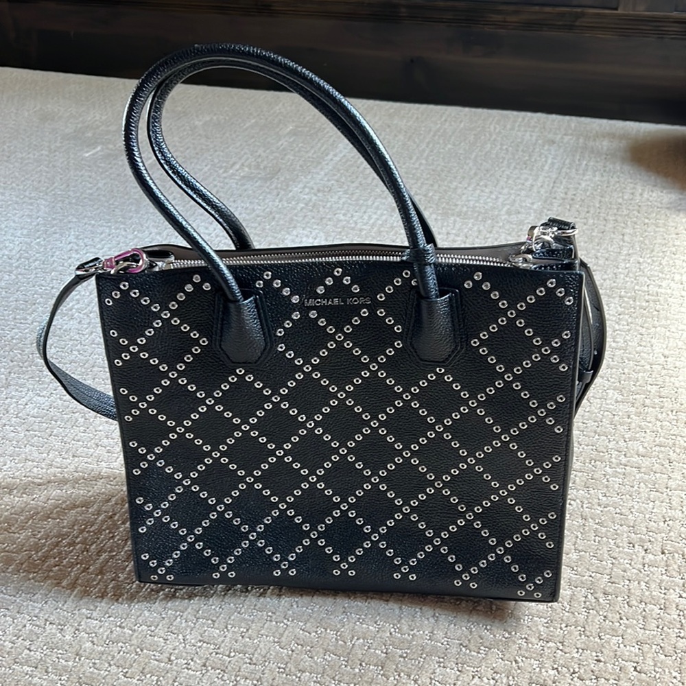 Black Michael Kors Studded Tote